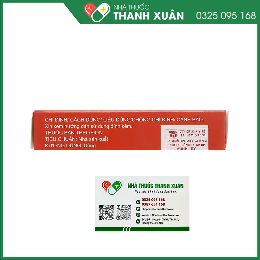 Sulcilat Tablet 750mg điều trị nhiễm khuẩn hô hấp, phụ khoa, nhiễm khuẩn da và mô, nhiễm khuẩn trong ổ bụng